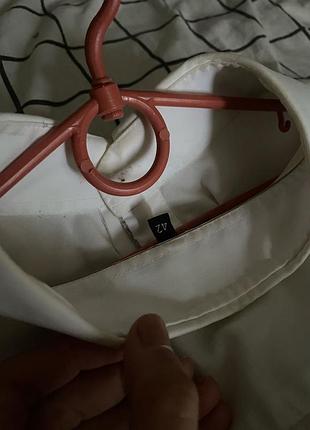 Рубашка біла, вкорочена 3