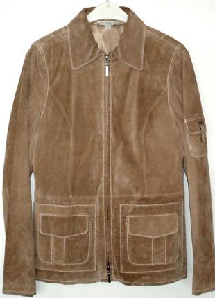 Стильна жіноча курточка з натуральної замші від тсм tchibo