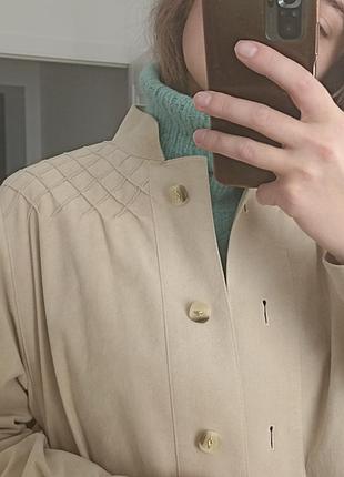 Винтажное бежевое пальто