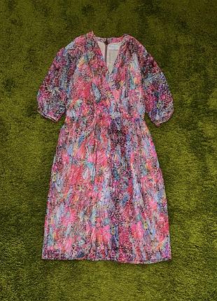 Givenchy стильна вінтажна сукня в квітковий принт від преміум бренду