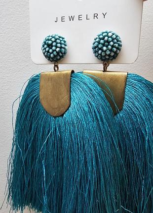 Серьги винтаж,серьги нити