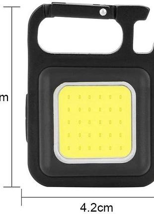 Водонепроницаемый аккумуляторный фонарик bluefield с магнитом и карабином, емкость аккумулятора 200