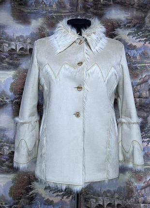 Дублянка жіноча south 52 розмір (m батал) зимова штучна замша штучне хутро