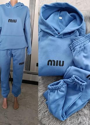 Тор❤️‍🔥 теплий костюм на флісі oversize ❤️‍🔥топ ціна та якість