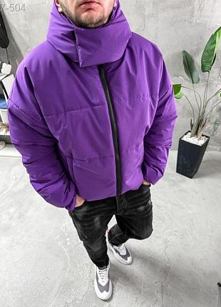 Куртка зимняя (матовая) со съемным капюшоном