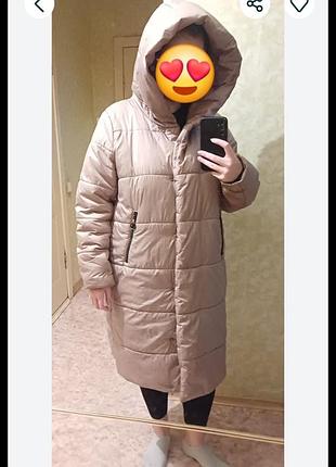 Зимнее пальто большого размера