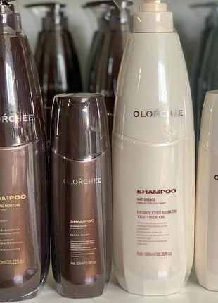 Шампунь для живлення та зволоження волосся nourishing moisture shampoo olorchee, 300 мл-650 грн/800мл-1400грн