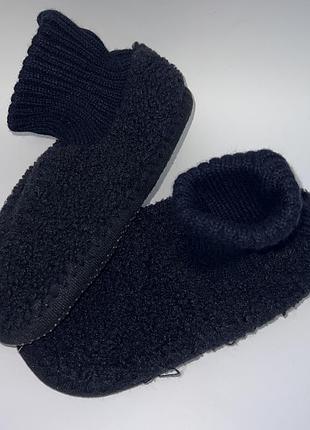 Тапочки «барабушка», с вязаным носком, внутри густая мехушка. стопа 26, 27 размер: 39, 41