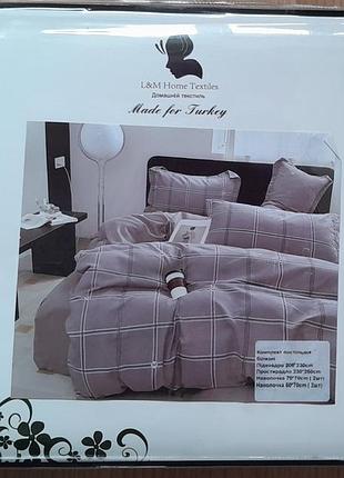 Комплект постельного белья евро фланель