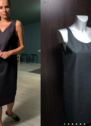 Сарафан майка льон шліфований l