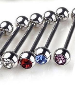 Сережка для пірсингу язика,штанга в язик
