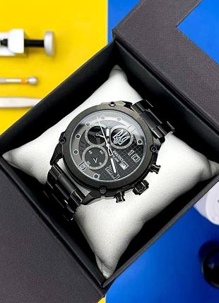 Годинник тризуб сірий black-black steel 1202-0092