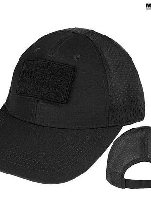 Бейсболка mil-tec net baseball cap black з сіткою
