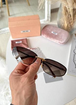 Сонцезахисні окуляри жіночі 💣довгоочікувана новинка 2025💣 🛍️вузенькі  miu miu 🛍️
