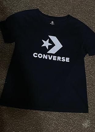 Футболка converse чорна