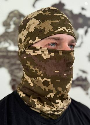 Балаклава кулмакс тонкая военная весна-осень пиксель