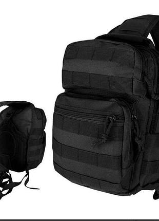 Рюкзак на плечо mil-tec черный 10л