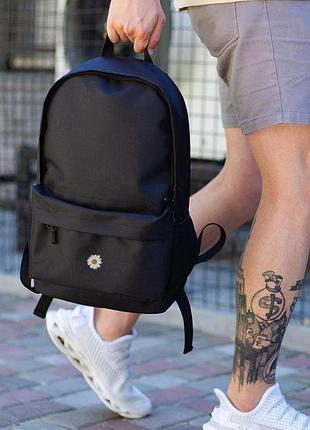Чоловічий повсякденний рюкзак шкільний without з принтом flower black