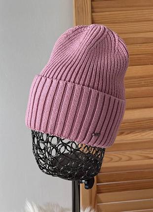 Женская стильная шапка с кашемиром и вискозой