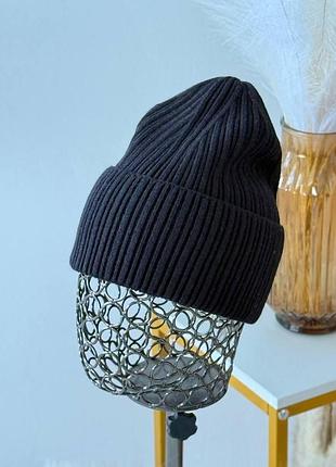 Жіноча стильна шапка з кашеміром — 13 кольорів