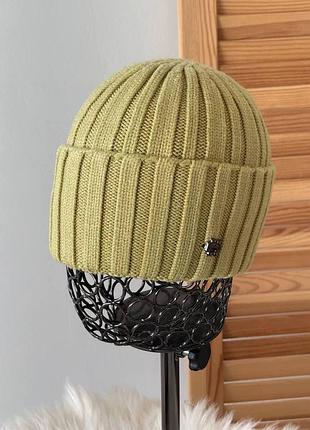 Женская стильная шапка с кашемиром и вискозой