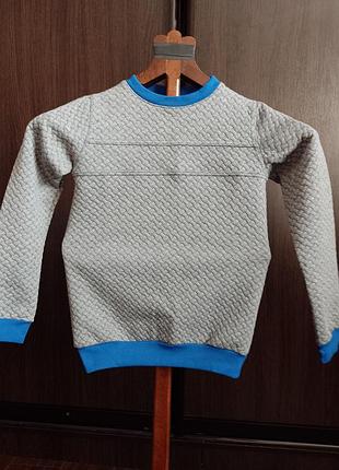 Кофта светр на хлопчика сіра розмір 140 нова