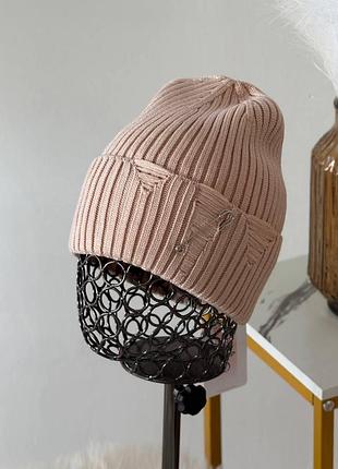 Женская шапка из вискозы – 28 цветов, стильная и теплая