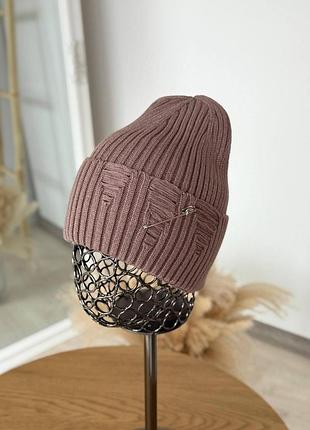 Женская шапка jk 54-59 невысокая лопатка с булавкой