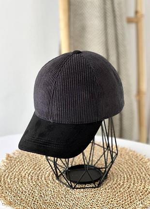 Бейсболка велветка 🖤🔥премиум качество🍁осень - зима❄️
