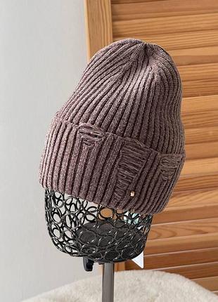 Женская шапка стильная и теплая, 14 цветов