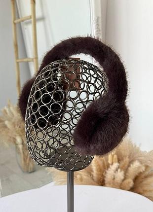 Наушники меховыеэко норка 🧸регулируются по высотепремиум качество 🔥52-59