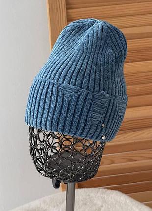 Жіноча шапка стильна та тепла 14 кольорів