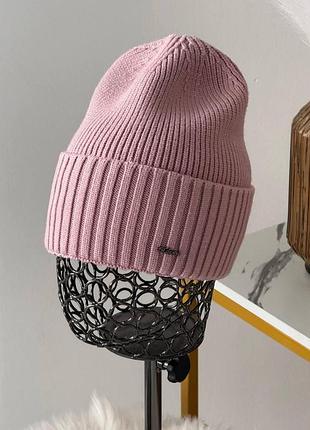 Женская стильная шапка кашемір