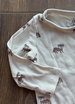 Боді дитячий з лисичками h&m 2