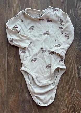 Боді дитячий з лисичками h&m