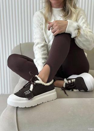 Кроссовки анатомические зимние натуральный замш на меху