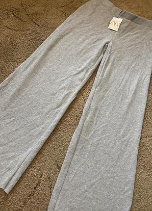 Брюки палаццо толстый коттон