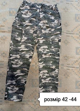 Брюки камуфляж женские