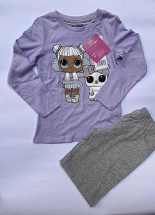 Піжама дитяча 110-116см, піжама для дівчинки лол lol