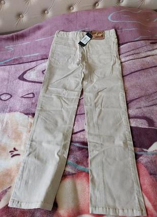 Брюки для девочек, для подростка р 42, cotone 97%, elastane 3%, новые 2