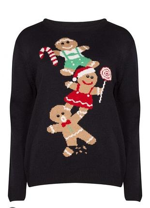 Новогодний свитер с пряниками
