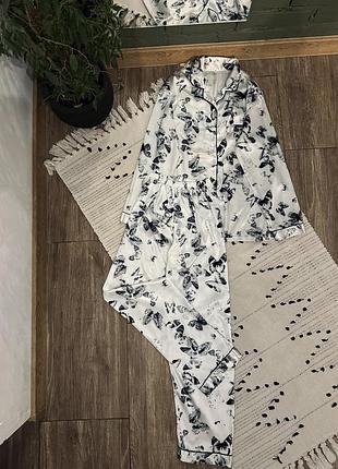 Атласная пижамка костюм для дома🌿