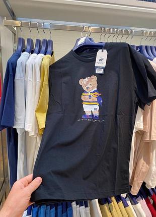 Футболка polo bear ralph lauren унісекс футболка з ведмедем