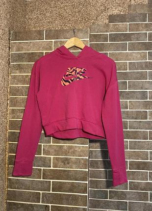 Світшот худі теплий светр nike, жіночий рожевого кольору💗