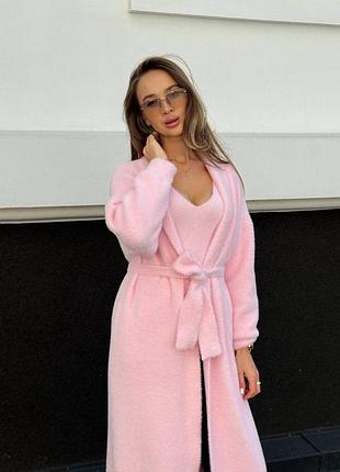 Кардиган вʼязаний пухнастий теплий