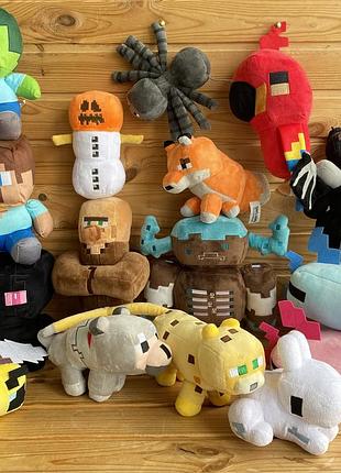 Герої майнкрафт, кріпкр, крипер, єндер дракон, стів, minecraft, єндер