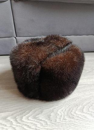 Норкова шапка жіноча. нова. женская новая ретро - шапка с норки. норковая