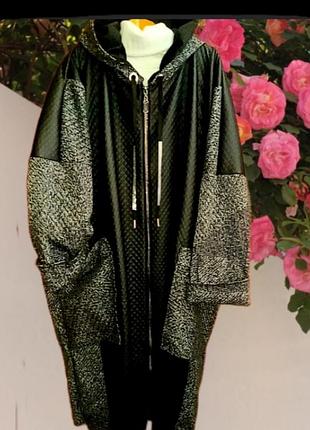 (бедра150-190см)шикарное
теплое пальто/кардиган
оверсайз
кашемировый
трикотаж+ зкокожа на
подкладке микромех!