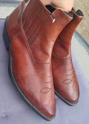 Чоловічі шкіряні зимові черевики