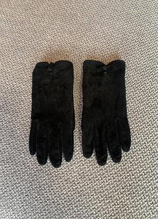 Перчатки,перчатки натуральный замша, набук